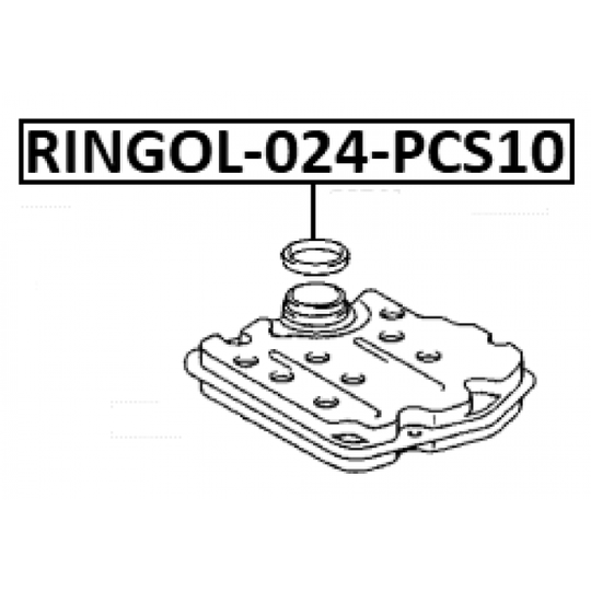 RINGOL-024-PCS10 - Seal, oil filter housing 