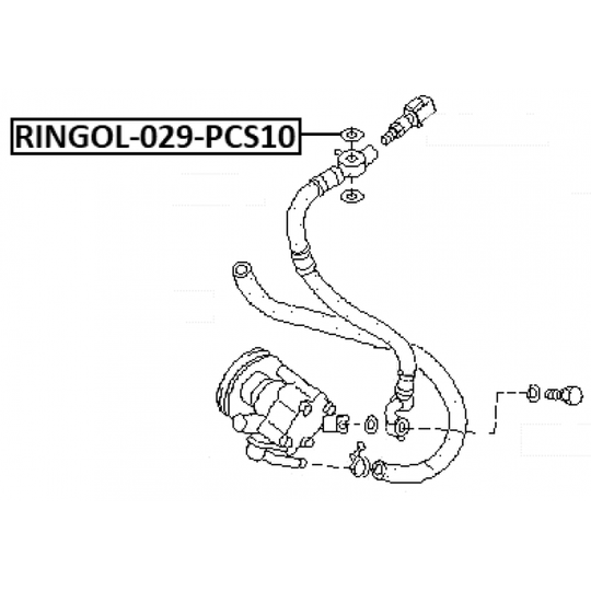 RINGOL-029-PCS10 - Seal Ring, coolant tube 