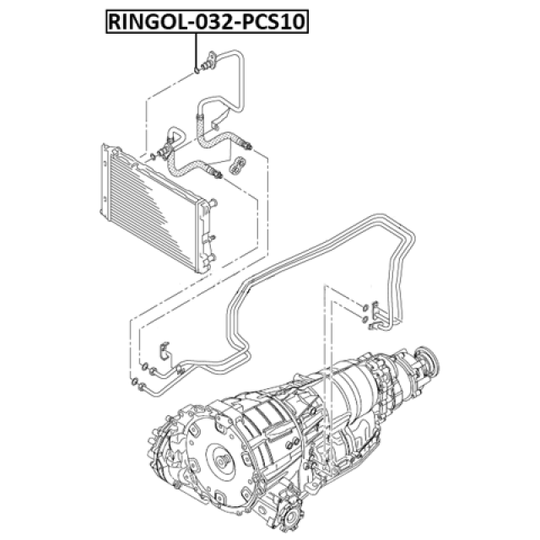 RINGOL-032-PCS10 - Seal Ring, oil cooler 