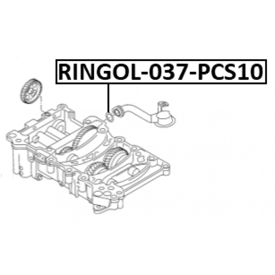 RINGOL-037-PCS10 - Seal, oil strainer 