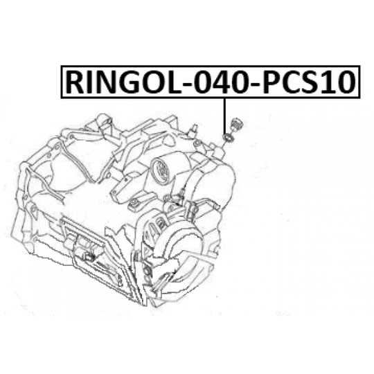 RINGOL-040-PCS10 - Seal Ring, oil drain plug 