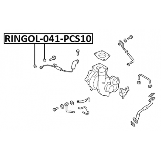 RINGOL-041-PCS10 - Seal, oil pump 