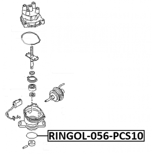 RINGOL-056-PCS10 - Seal, ignition distributor 