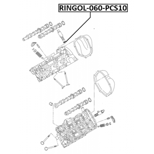 RINGOL-060-PCS10 - Seal Ring, oil pressure regulating valve 