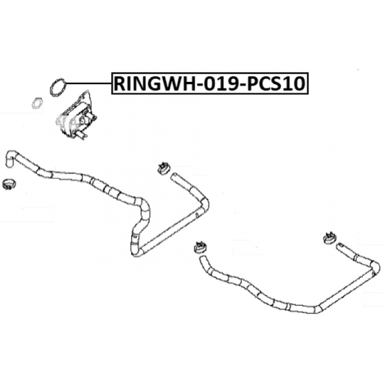 RINGOL-061-PCS10 - Seal, oil cooler 