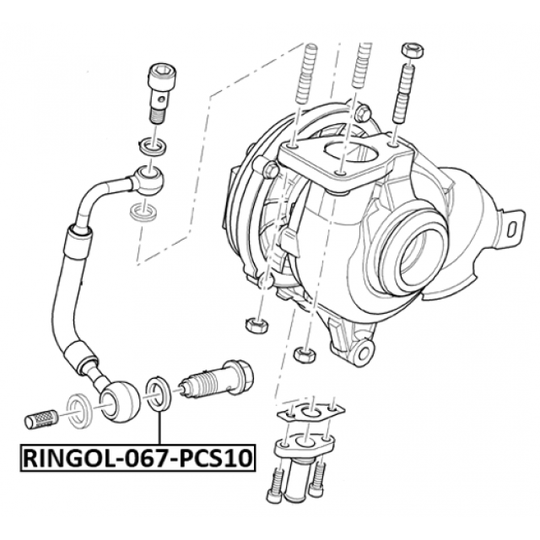 RINGOL-067-PCS10 - Tihend,õlisisselase(kompressor) 