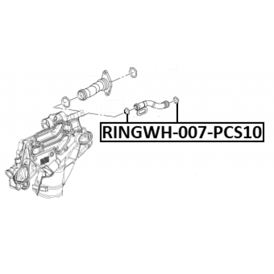 RINGWH-007-PCS10 - Tiiviste, termostaattikotelo 