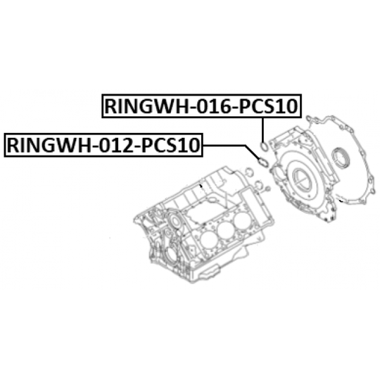 RINGWH-012-PCS10 - Tiiviste, termostaattikotelo 