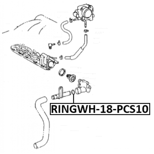 RINGWH-018-PCS10 - Packning, Kylvätskefläns 