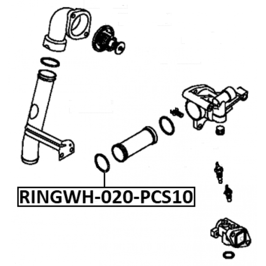 RINGWH-020-PCS10 - Tihend,jahutusvededelikuflants 