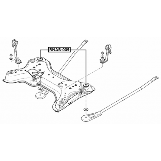 RNAB-009 - Mounting, axle beam 