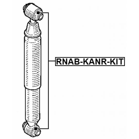 RNAB-KANR-KIT - Stötdämparbussning 