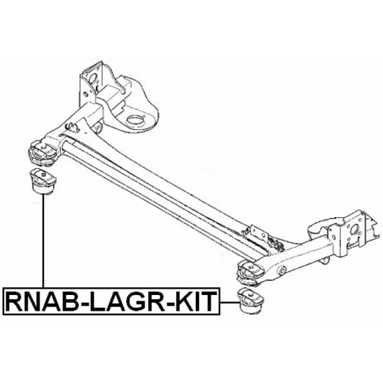 RNAB-LAGR-KIT - Mounting, axle beam 