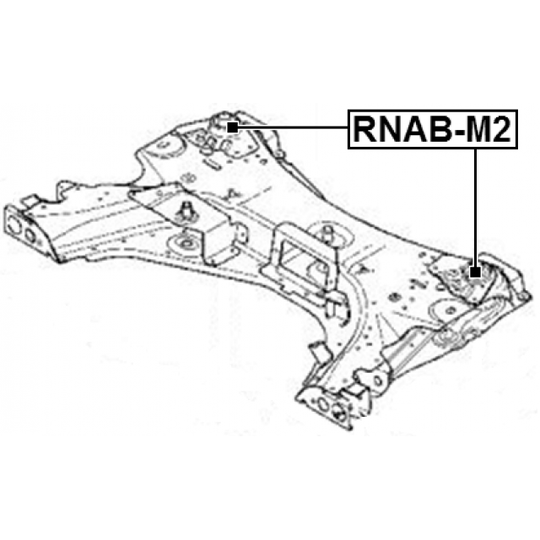 RNAB-M2 - Upphängning, axelstomme 