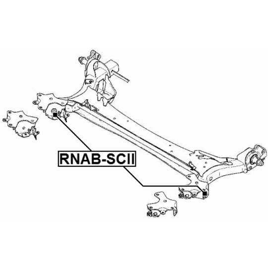 RNAB-SCII - Mounting, axle beam 