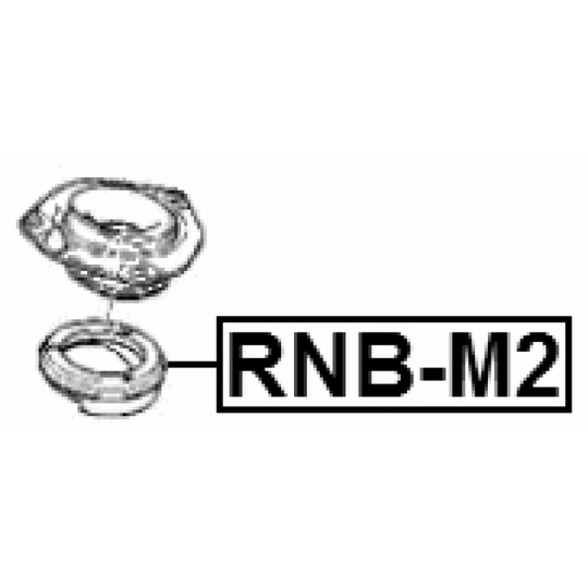 RNB-M2 - Anti-Friction Bearing, suspension strut support mounting 
