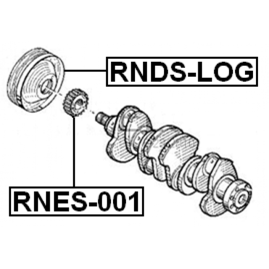 RNES-001 - Gear, crankshaft 