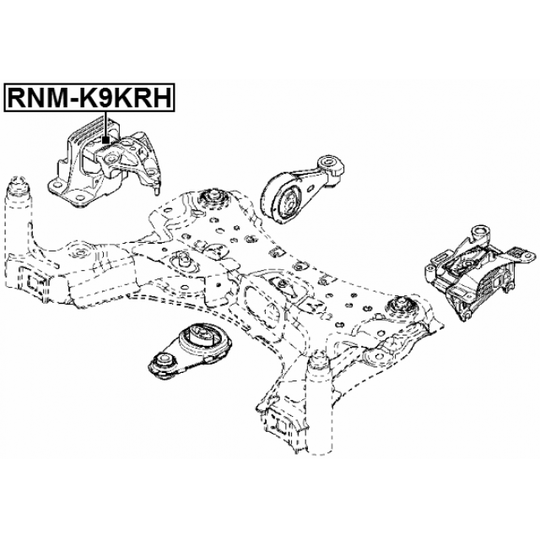 RNM-K9KRH - Paigutus, Mootor 