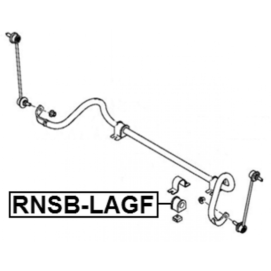 RNSB-LAGF - Bearing Bush, stabiliser 