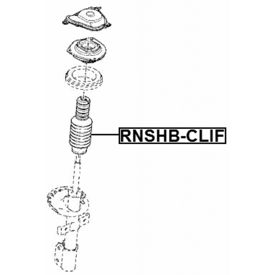 RNSHB-CLIF - Skyddskåpa/bälg, stötdämpare 