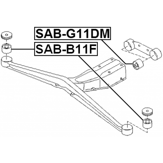 SAB-B11F - Fäste, differential 