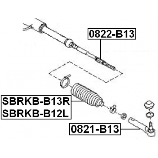 SBRKB-B12L - Kaitsekumm, rooliseade 