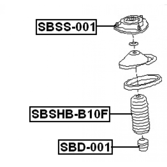 SBSHB-B10F - Protective Cap/Bellow, shock absorber 