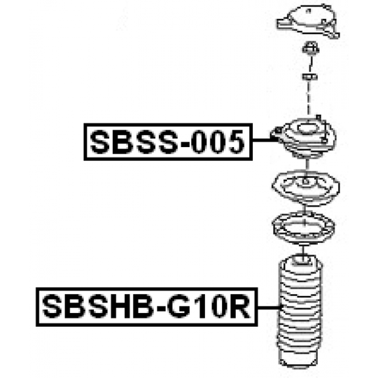 SBSHB-G10R - Skyddskåpa/bälg, stötdämpare 