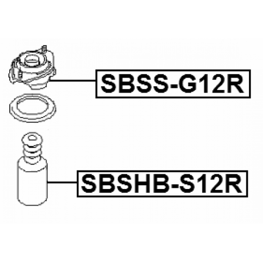 SBSHB-S12R - Kaitsemüts / kaitsekumm, amort 