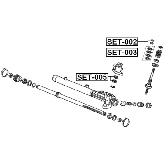 SET-005 - Repair Kit, steering gear 