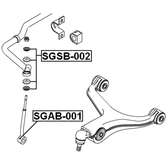 SGAB-001 - Kiinnike, tukivarsi 