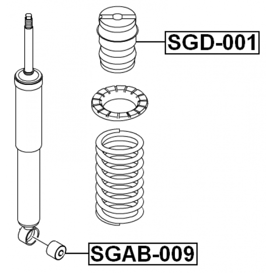 SGD-001 - Rubber Buffer, suspension 