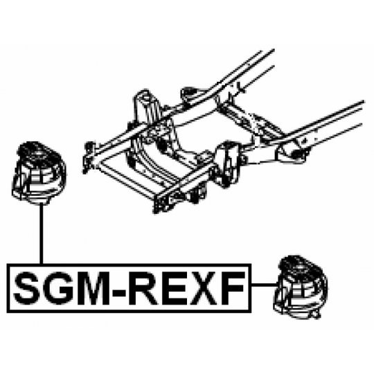 SGM-REXF - Moottorin tuki 