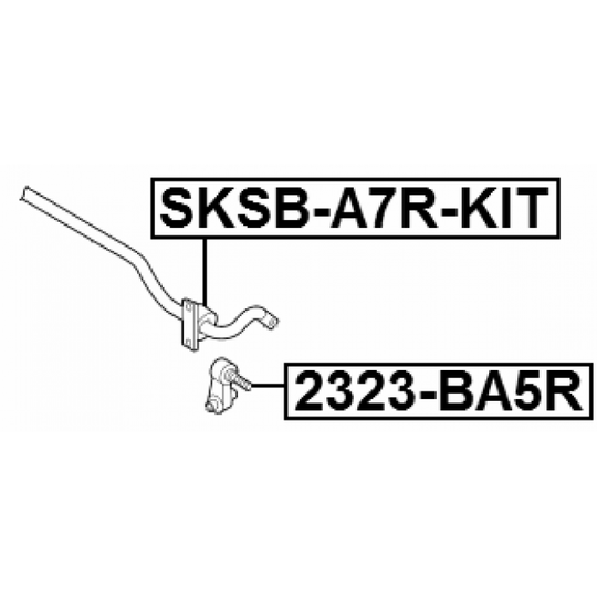 SKSB-A7R-KIT - Bearing Bush, stabiliser 