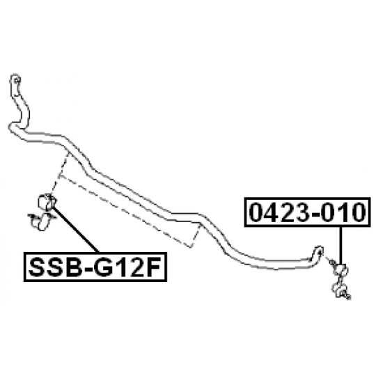 SSB-G12F - Kinnitus, stabilisaator 