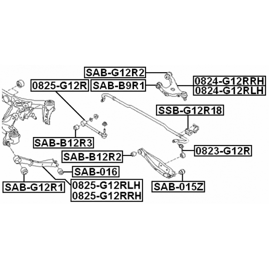 SSB-G12R18 - Stabiliser Mounting 