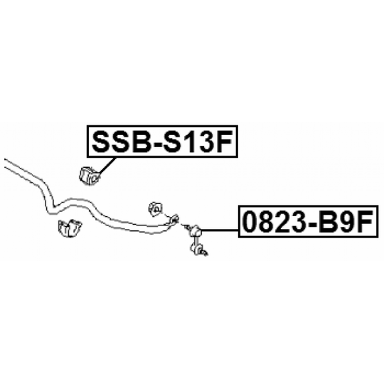 SSB-S13F - Bearing Bush, stabiliser 