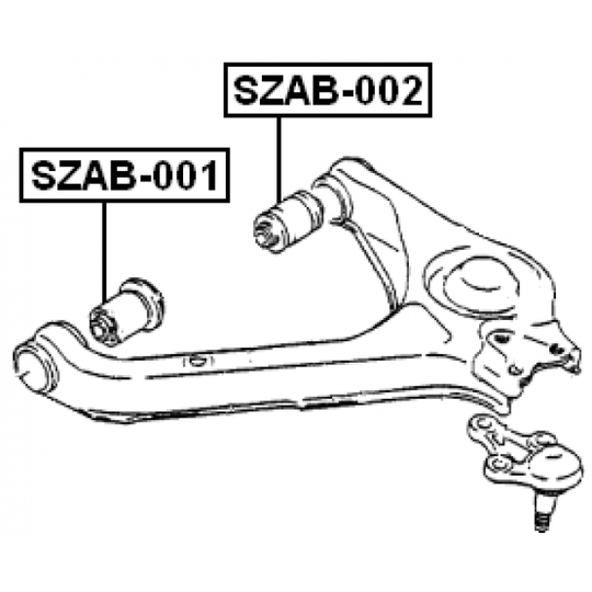 SZAB-001 - Control Arm-/Trailing Arm Bush 