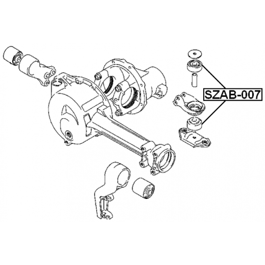 SZAB-007 - Mounting, differential 