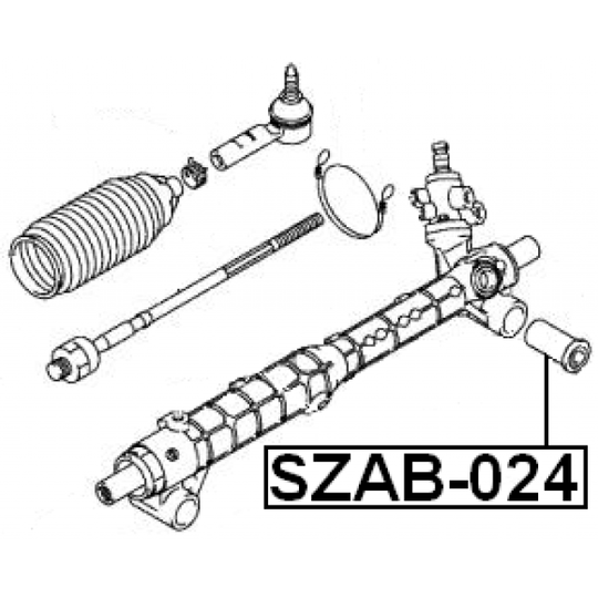 SZAB-024 - Mounting, steering gear 