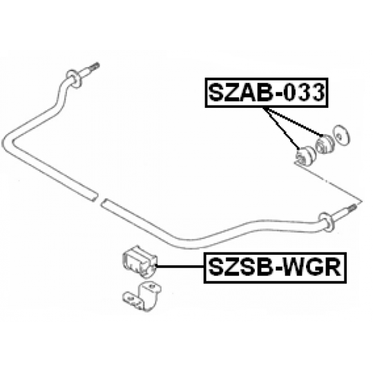 SZAB-033 - Control Arm-/Trailing Arm Bush 