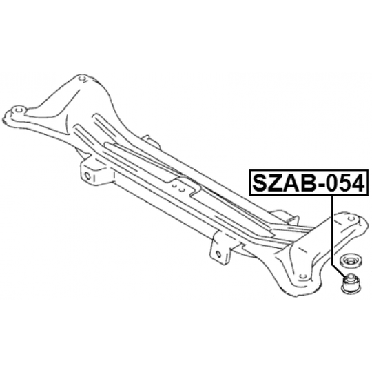 SZAB-054 - Mounting, axle beam 