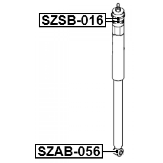 SZAB-056 - Bush, shock absorber 