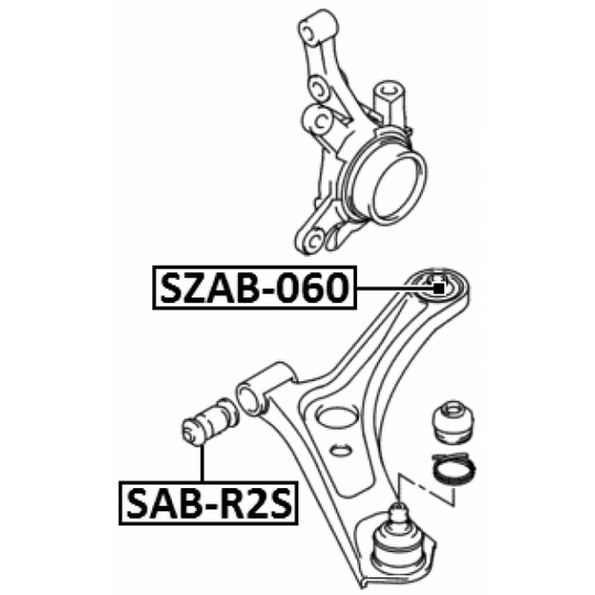 SZAB-060 - Control Arm-/Trailing Arm Bush 