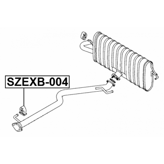 SZEXB-004 - Mounting Kit, exhaust system 