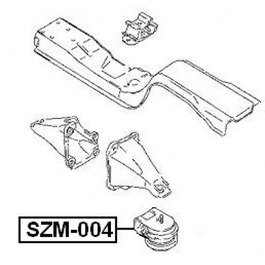 SZM-004 - Paigutus, Mootor 