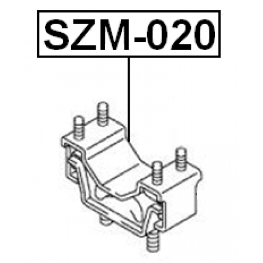 SZM-020 - Moottorin tuki 
