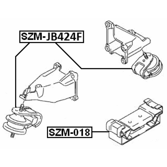 SZM-JB424F - Engine Mounting 