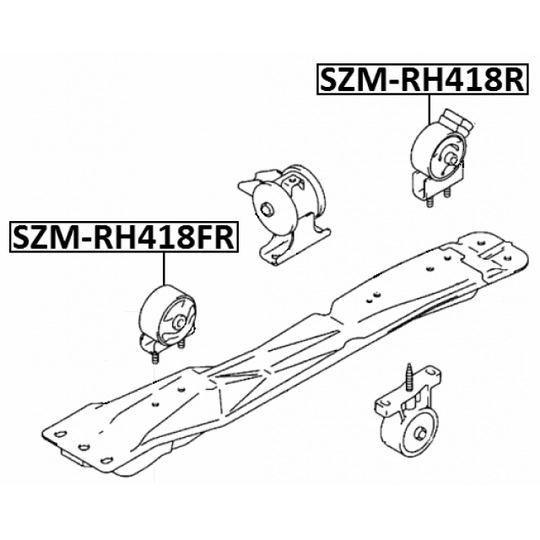 SZM-RH418R - Motormontering 
