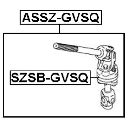SZSB-GVSQ - Bush, steering shaft 